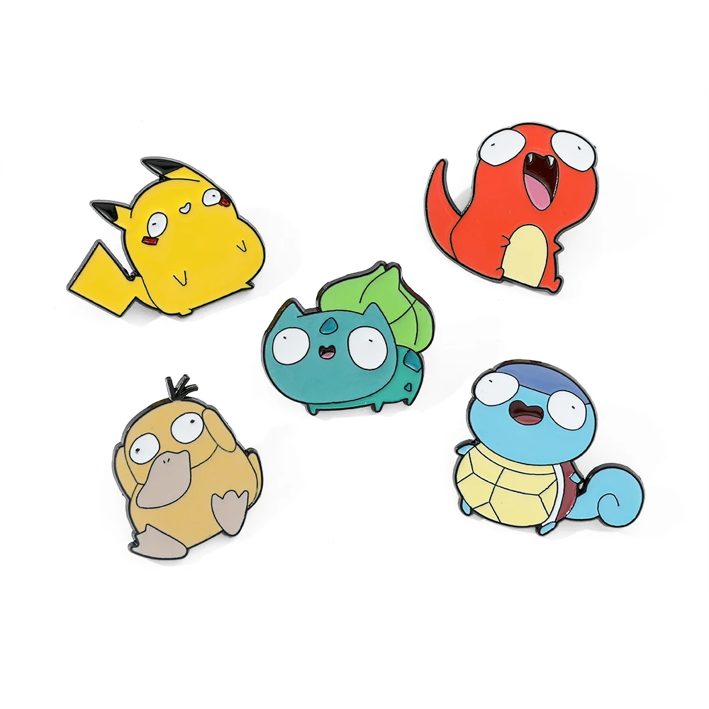 Lapel Pin Enamel - Set di 5 Spille in Metallo