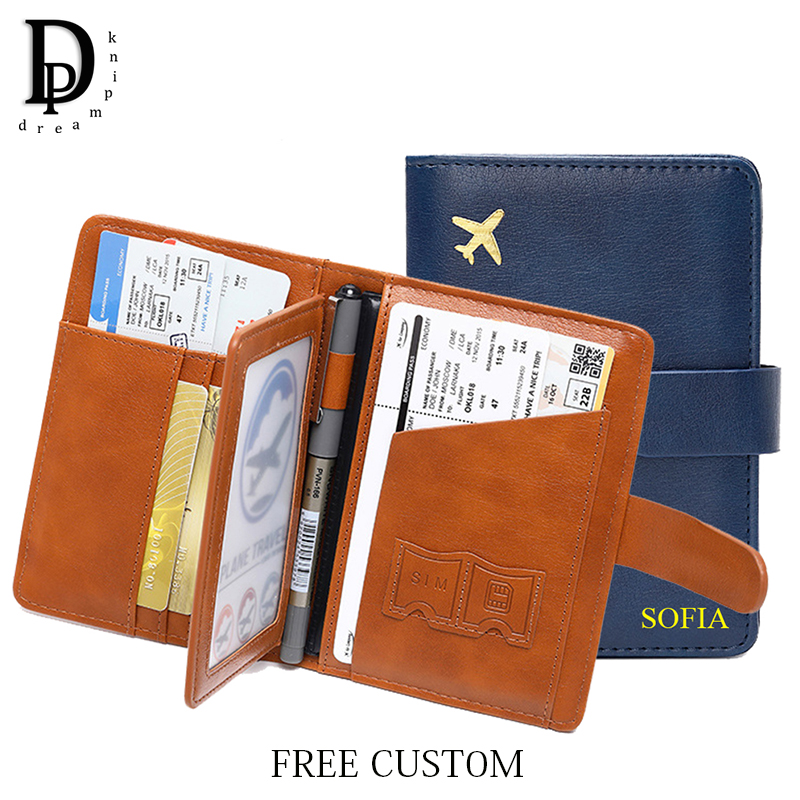 Men'S Accessories Wallet - Portafoglio per passaporto da viaggio con