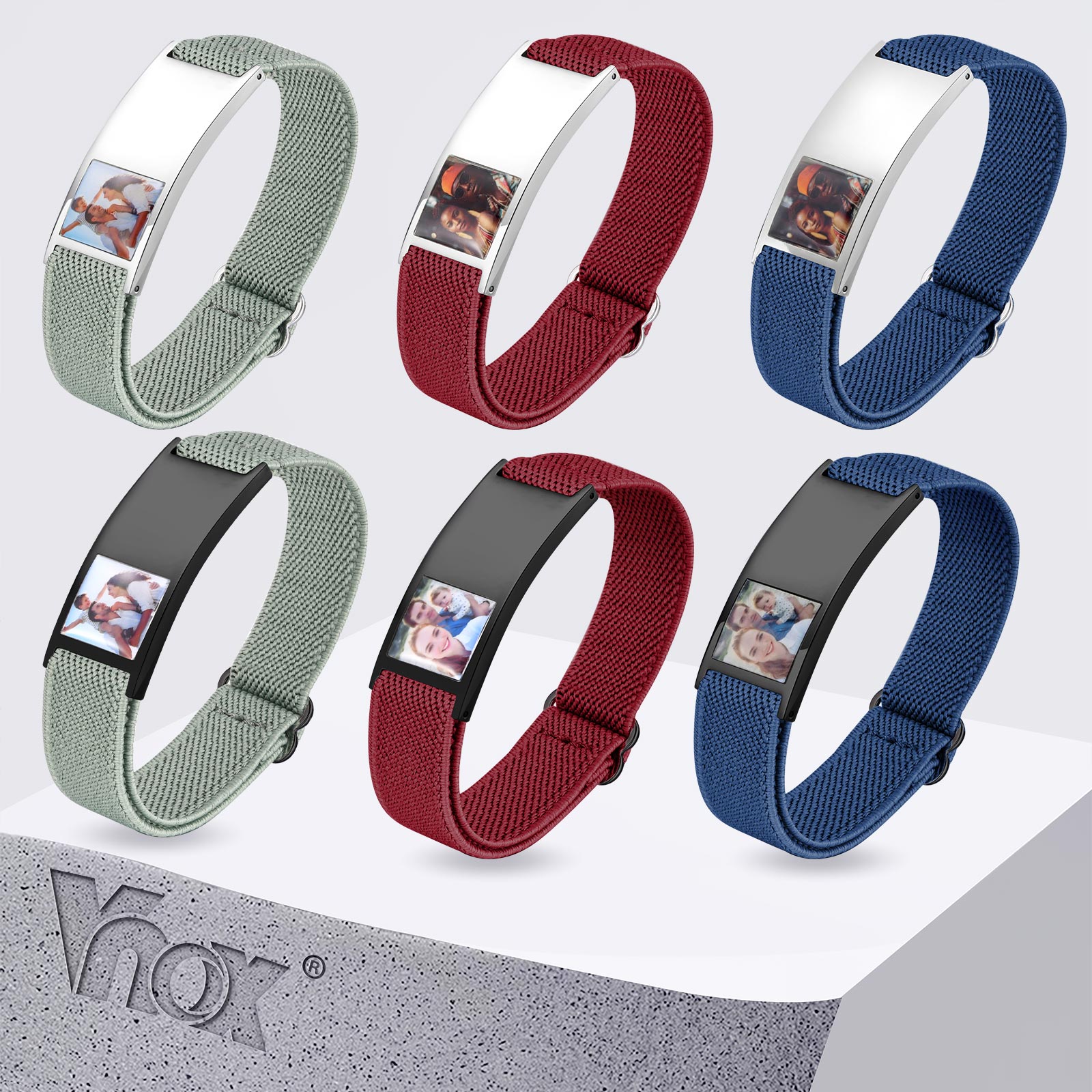 Men'S Accessories Jewelry Bracelet - Braccialetto Personalizzato Vnox per Uomo, Incisione