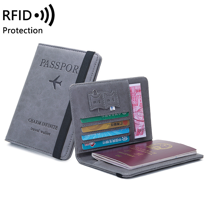 Men'S Accessories Wallet - Porta passaporto unisex in pelle PU