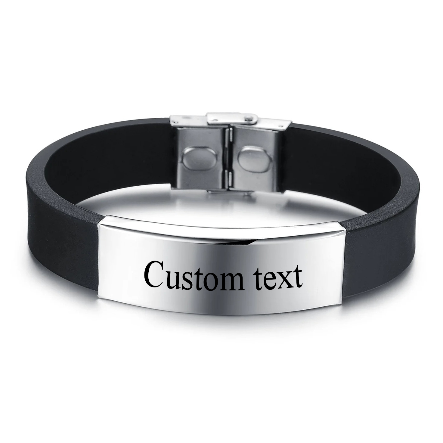Men'S Accessories Luxury Brands - Bracciale in silicone con nome logo