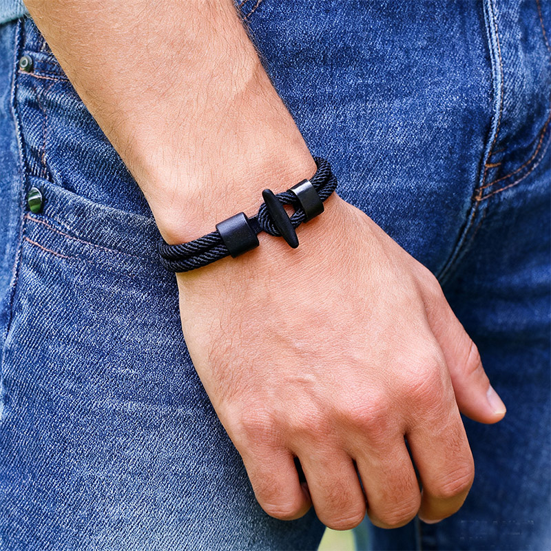 Men'S Vacation Accessories - Classico Bilayer Facile Gancio Bracciale da