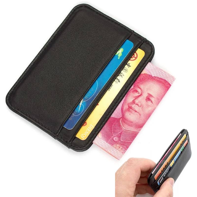 Men'S Accessories Wallet - Porta carte da visita in vera
