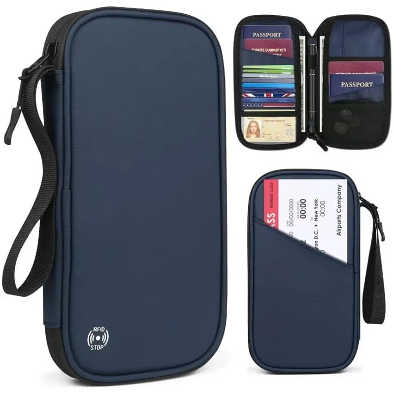Men'S Accessories Wallet - Portafoglio leggero per passaporto da viaggio