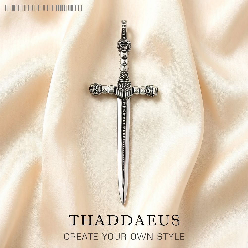 Men'S Accessories Jewelry Brands - Ciondolo spada teschio, nuovissimi gioielli stile