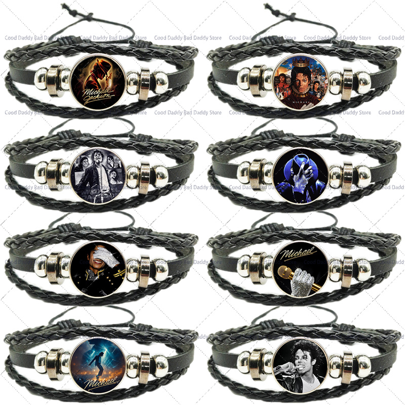 Men'S Accessories Fashion - Braccialetto Intrecciato Michael Jackson per Uomo