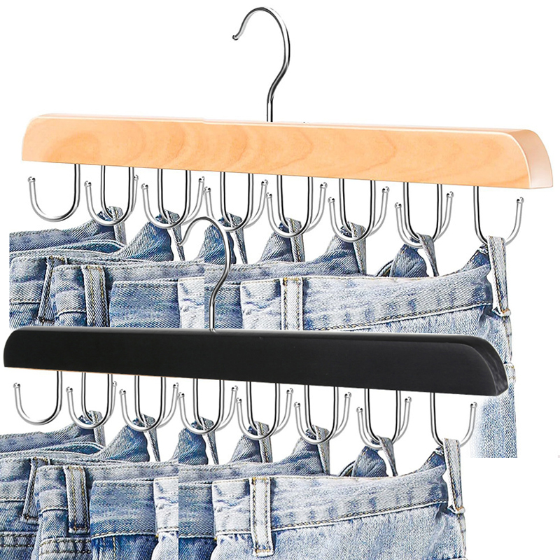 Men'S Accessories Organizer For Wardrobe - Appendiabiti in Legno per Cinture e