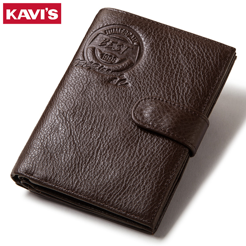 Men'S Accessories Wallet - KAVIS portafoglio in vera pelle da