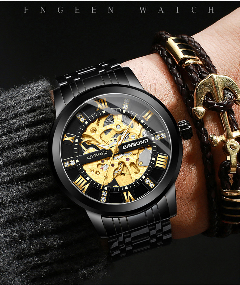Bindond Orologi meccanici auto - Men'S Accessories Luxury Brands recensione e prezzo
