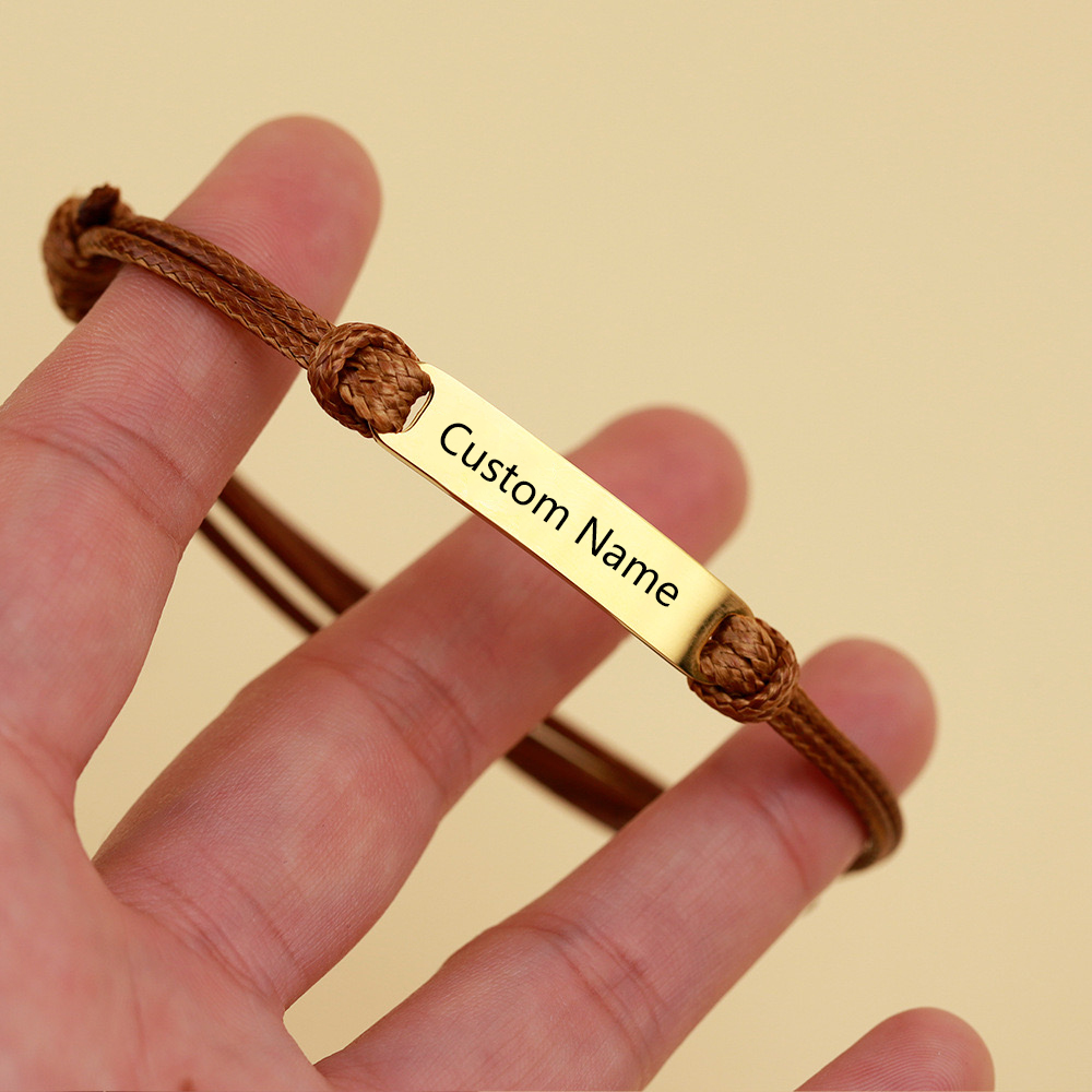 Bracciale con nome personalizz - Men'S Accessories Jewelry Bracelet recensione e prezzo