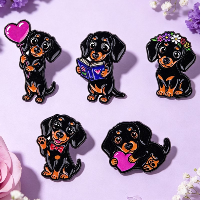 Set di 5 spille smaltate a for - Lapel Pin Enamel recensione e prezzo