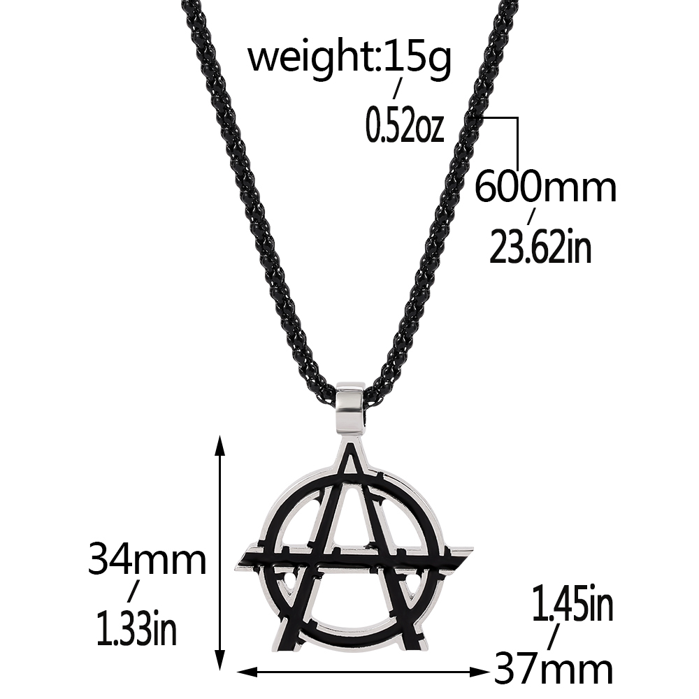 Collana con Simbolo Lettera A  - Men'S Accessories Jewelry recensione e prezzo