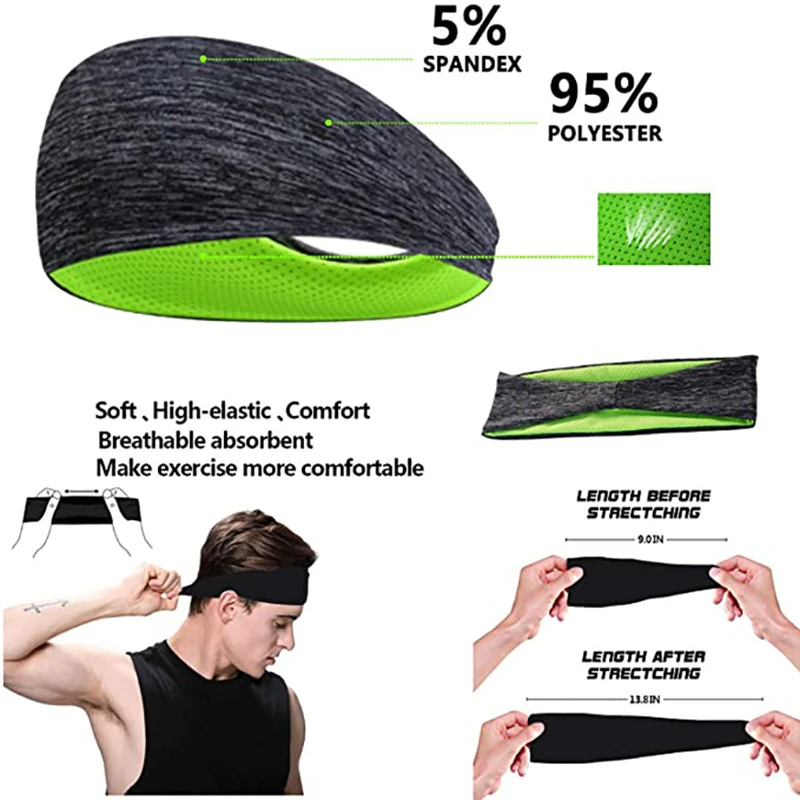 3PCS Fascia per il sudore per  - Men'S Yoga Accessories recensione e prezzo