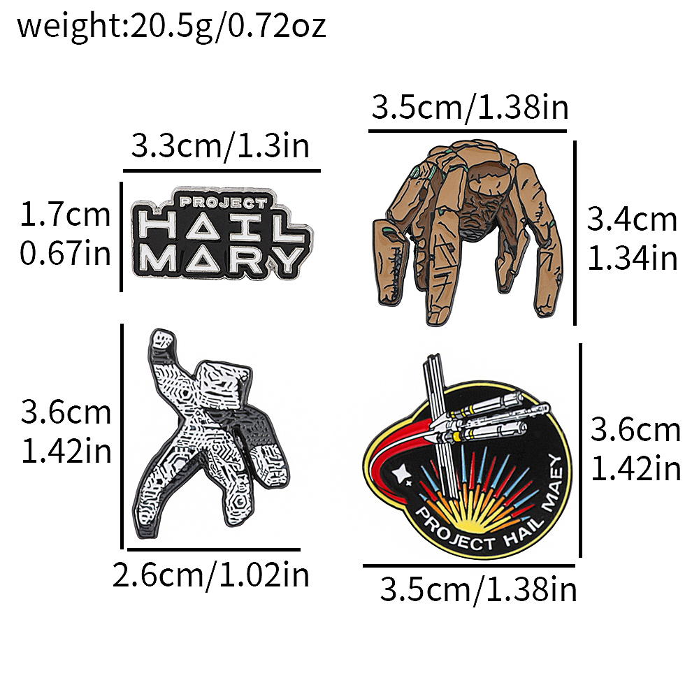 Set di 4 spille smaltate a tem - Lapel Pin Enamel recensione e prezzo