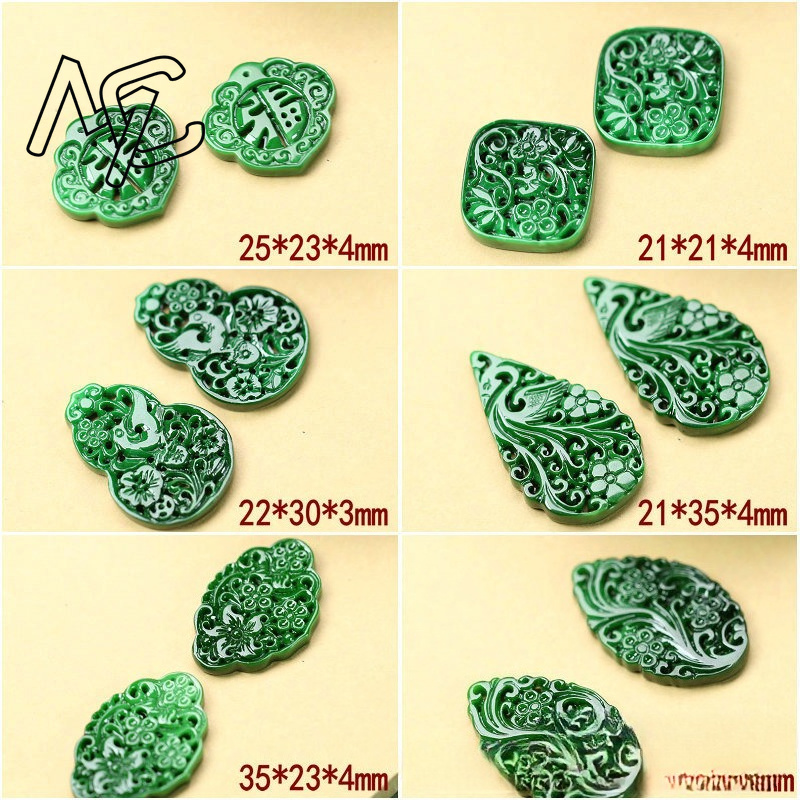 2 Pezzi DIY Smeraldo Verde Nat - Men'S Accessories Jewelry recensione e prezzo