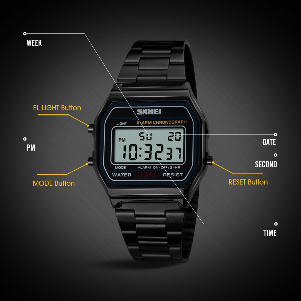 Skmei Top Brand Luxury acciaio - Men'S Accessories Luxury Brands recensione e prezzo