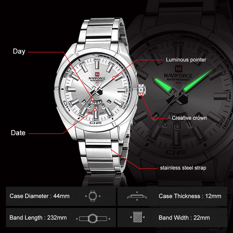 Orologi da Uomo NAVIFORCE, Imp - Men'S Accessories Luxury Brands recensione e prezzo