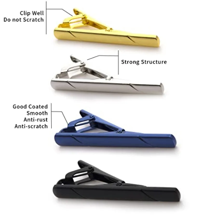 4 fermagli per cravatta da uom - Men'S Accessories Fashion recensione e prezzo