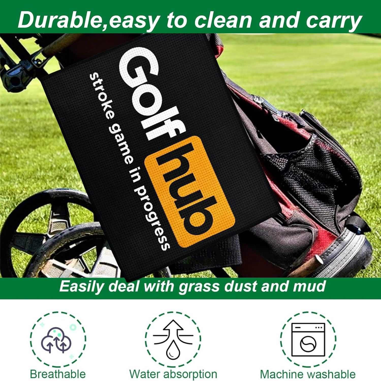 Divertente asciugamano da golf - Men'S Accessories Golf recensione e prezzo