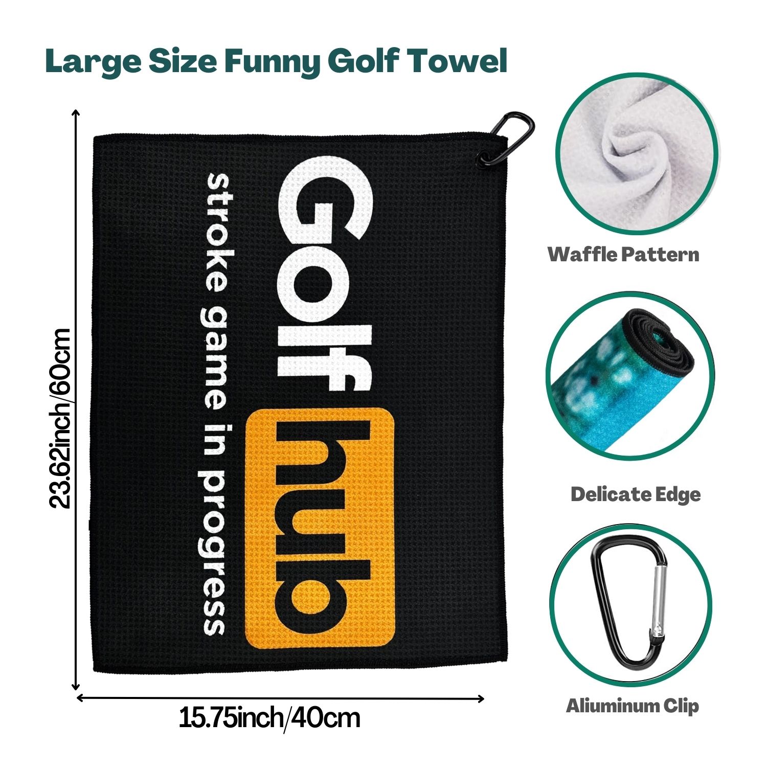 Divertente asciugamano da golf - Men'S Accessories Golf recensione e prezzo