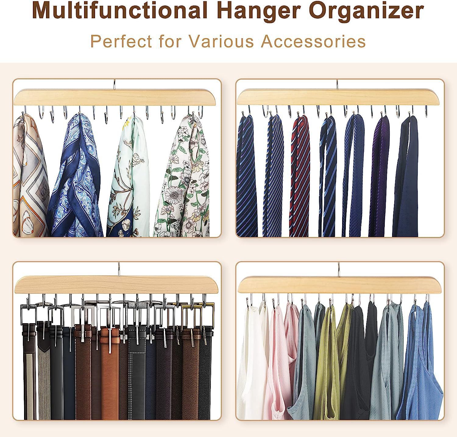 Porta cintura in legno Portaog - Men'S Accessories Organizer For Wardrobe recensione e prezzo