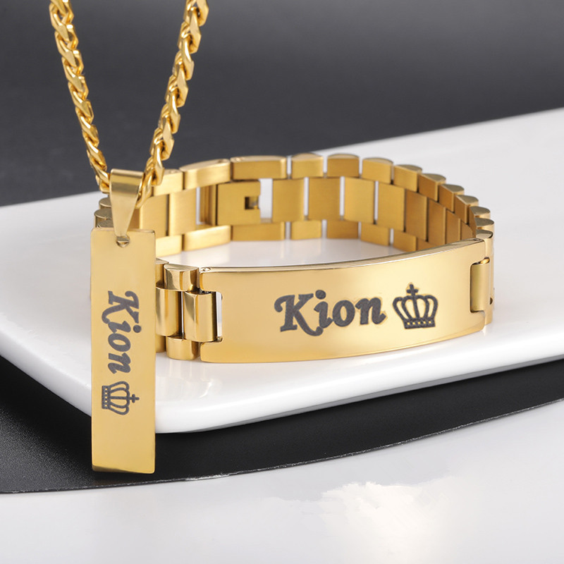 Collana con nome personalizzat - Men'S Accessories Jewelry Bracelet recensione e prezzo