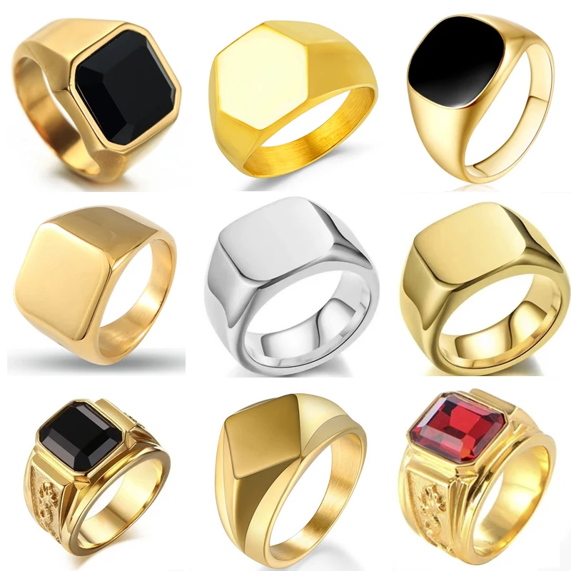 Biker Punk Style Rings for Men - Men'S Accessories Jewelry Brands recensione e prezzo